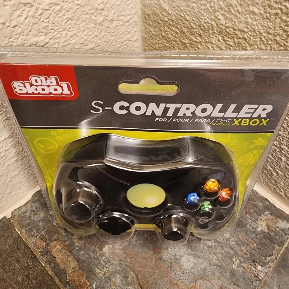 Xbox Controller Gamepad Type-S, Black (NEW) - Microsoft - Old Skool